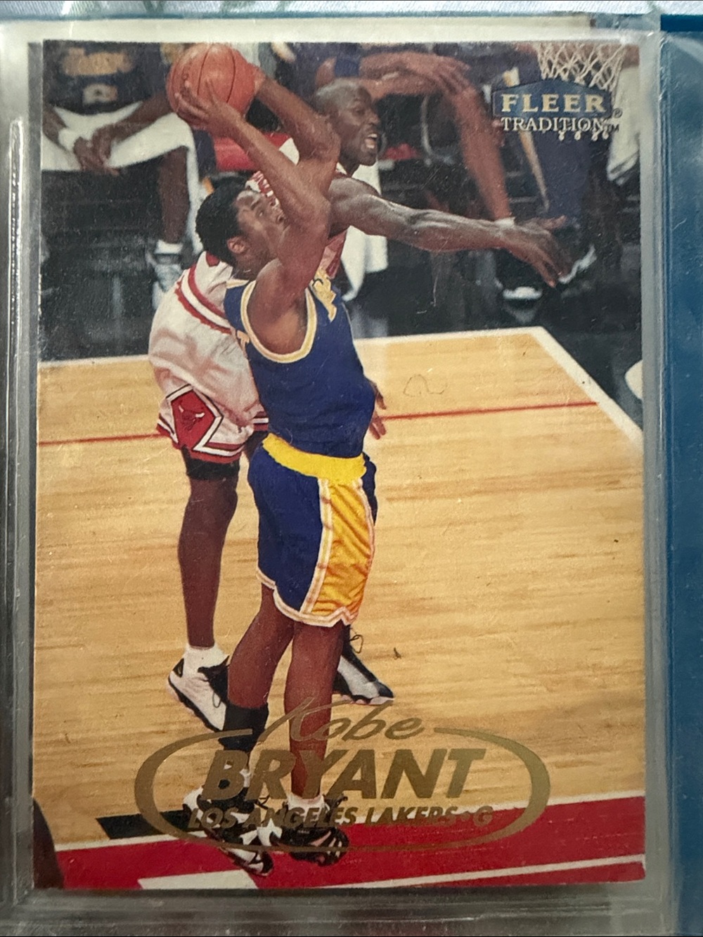 Kobe Bryant Los Angeles Lakers Basketball Card - Blue/Yellow